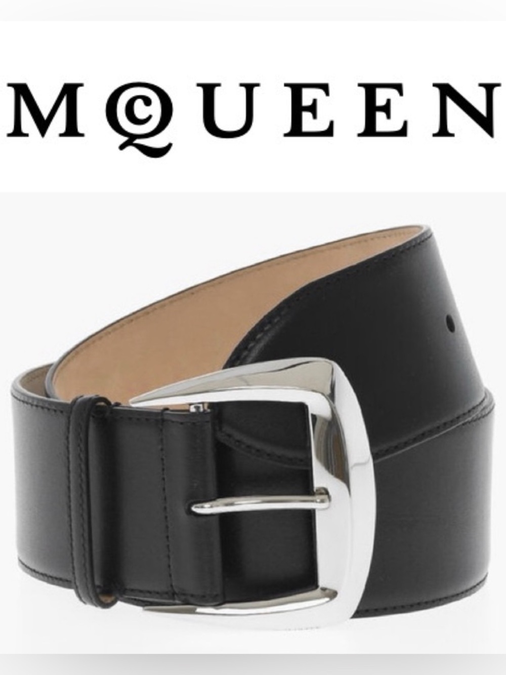 Alexander McQueen Geometric Buckle Belt